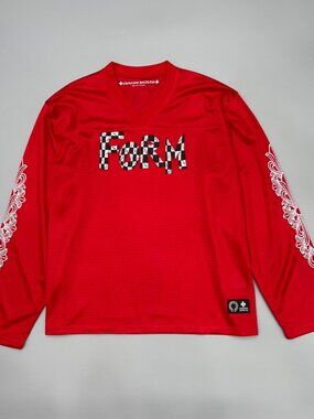 Classic Chrome Hearts Casual Long-Sleeve Red